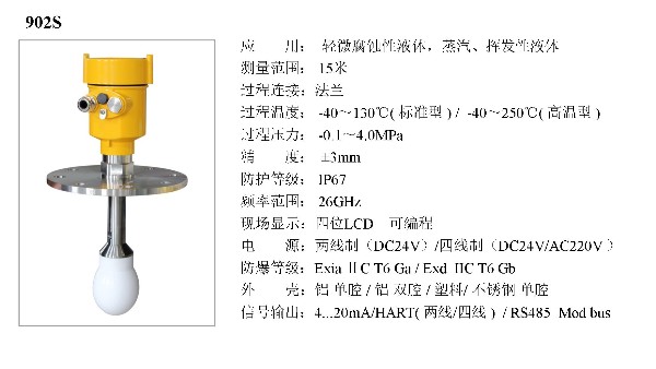 雷達物位計HBRD-902S