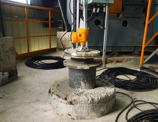 雷達物位計測量礦粉的案例