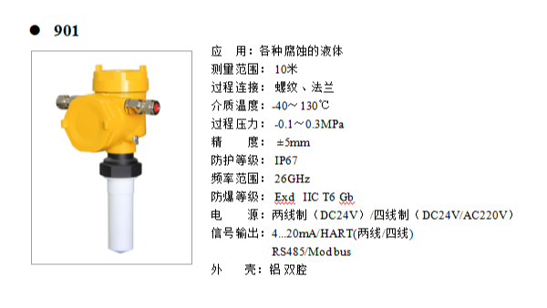 雷達液位計設計特點有什么