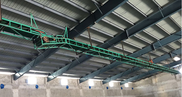 分享一種雷達料位計測量布料小車的方法